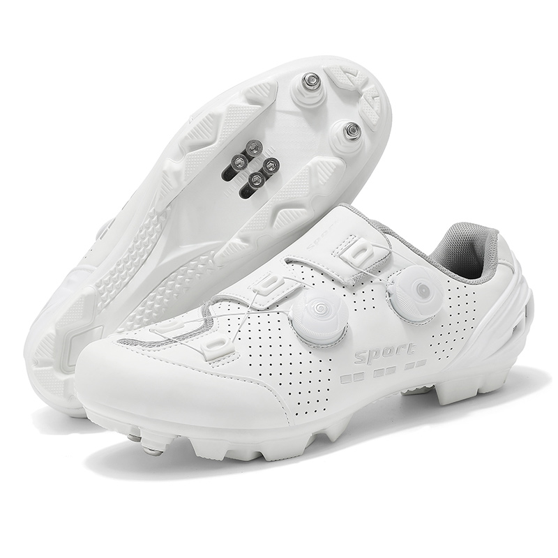New breathable lightweight cycling shoes for men and women, mountain road professional hard soled outdoor sports shoes