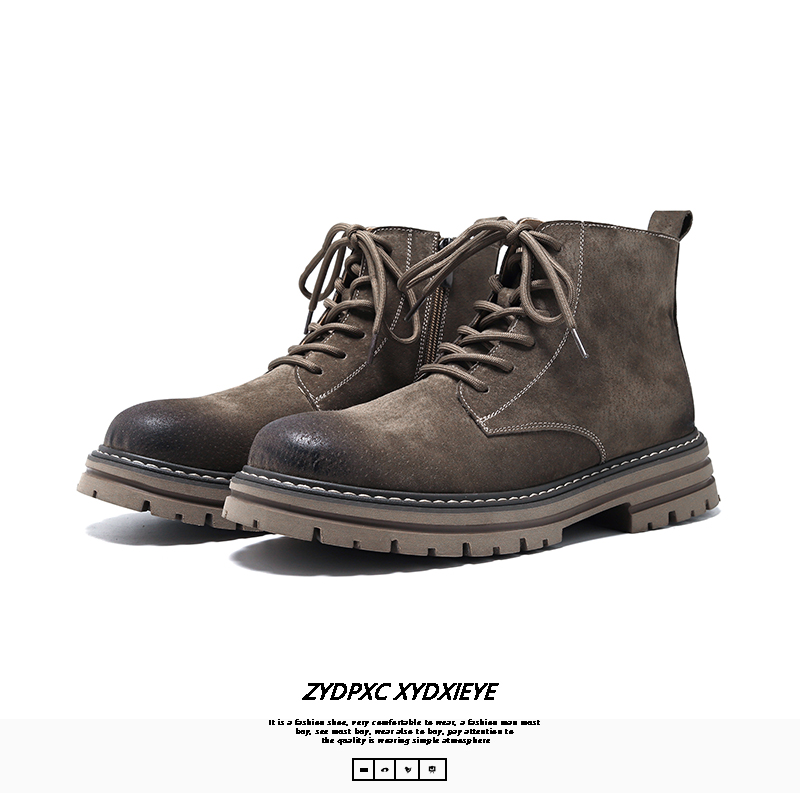 Winter Grey Warm Martin Boots